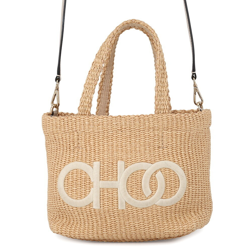 Jimmy Choo handbag, raffia, JIMMY CHOO 2-way bag, handbag for women,